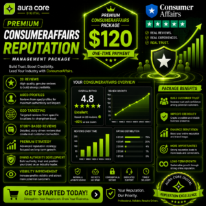 Premium ConsumerAffairs Reputation Management
