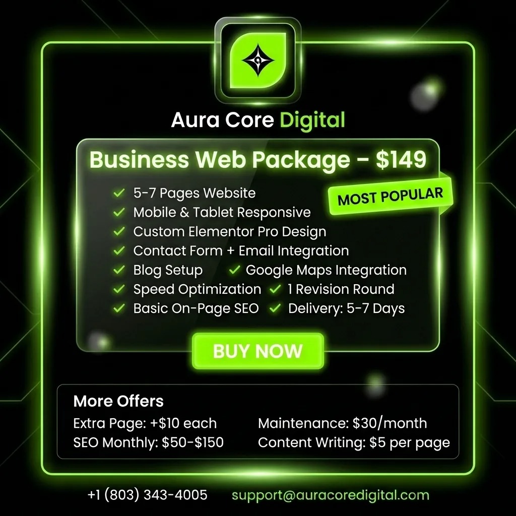 Business Web Package – Professional Website for Growth