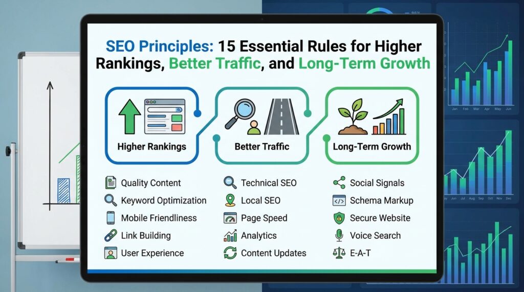 SEO Principles: 15 Essential Rules for Higher Rankings, Better Traffic, and Long-Term Growth