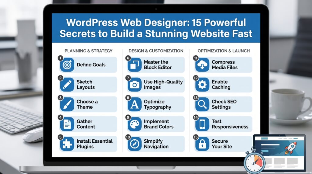 WordPress Web Designer: 15 Powerful Secrets to Build a Stunning Website Fast