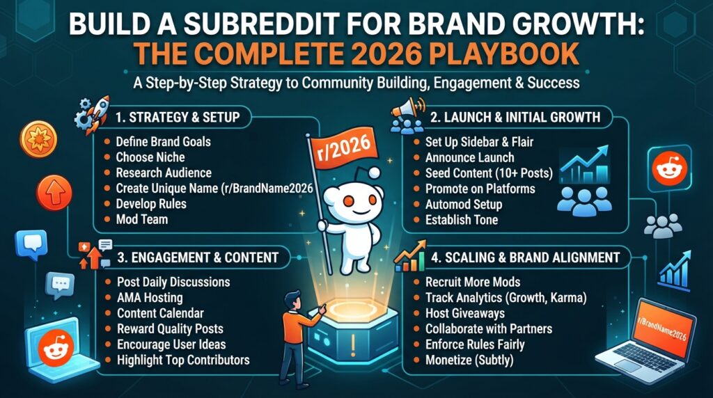 Build a Subreddit for Brand Growth: The Complete 2026 Playbook