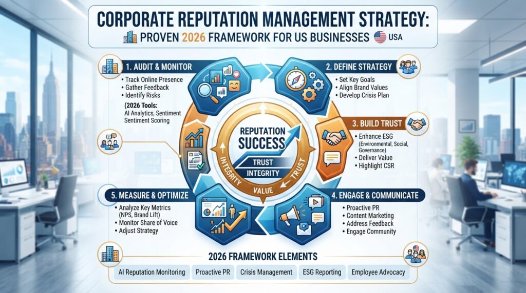 Corporate Reputation Management Strategy: Proven 2026 Framework for US Businesses